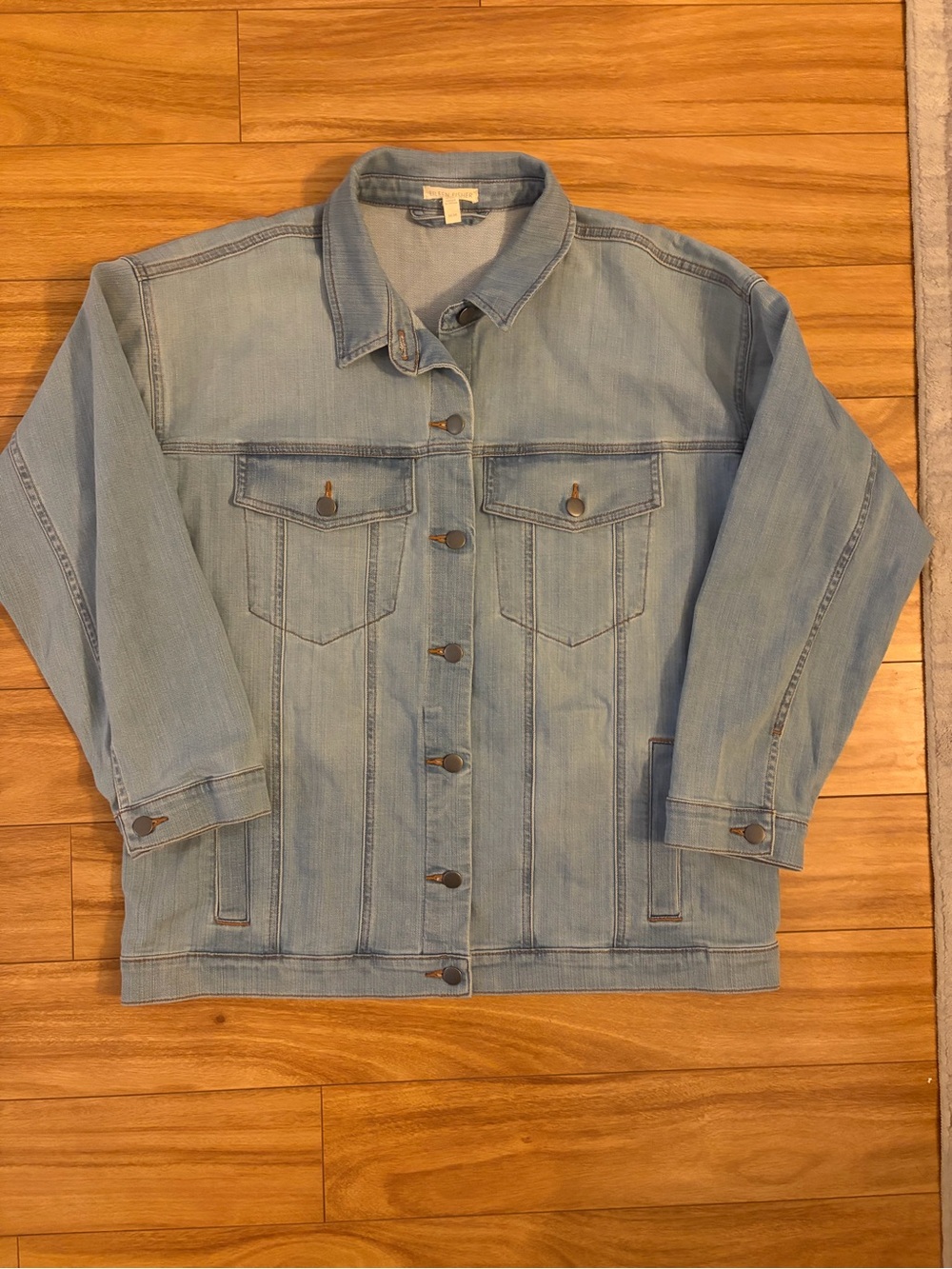 Eileen Fisher Light Blue Denim Jacket